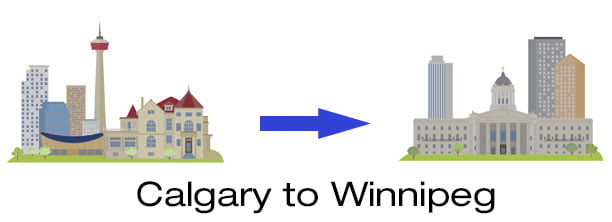 calgary to winnipeg