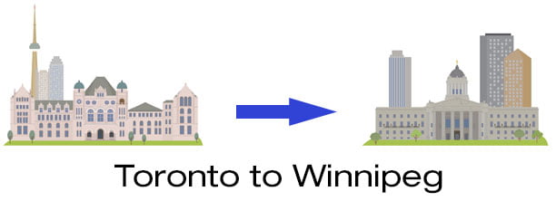 toronto to winnipeg